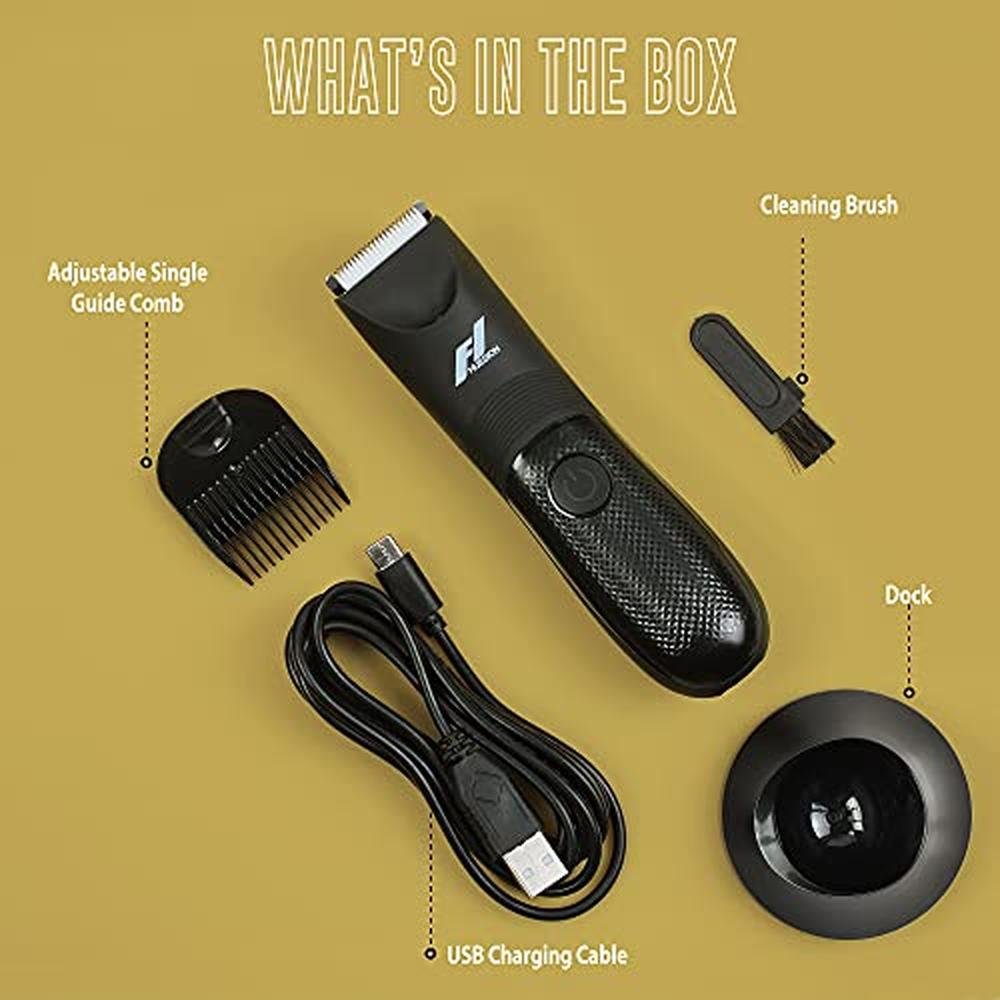 Body Trimmer for Men: Fhuesion Manscape Trimmer IPX7 – Packaging