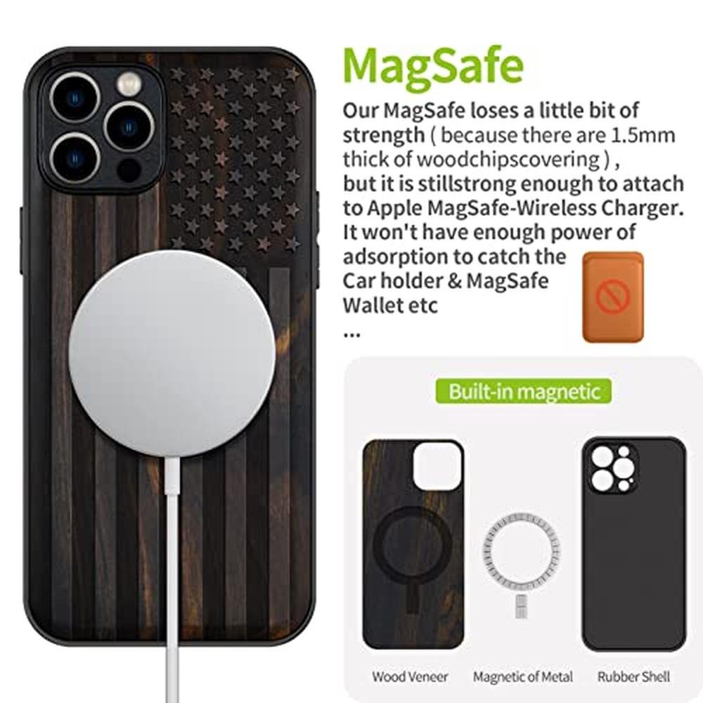 Wood Case: Carveit Magnetic iPhone 12 Pro Case Natural Wood – Packaging