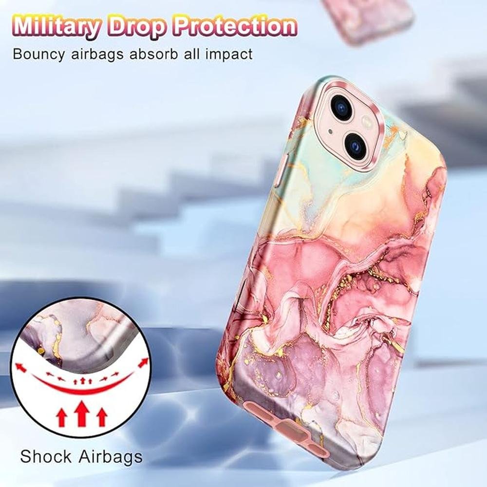 iPhone Case: CaseFiv Compatible with iPhone 13 Case Marble – Packaging