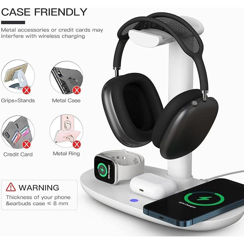 Headphone Stand: Suguder 4-in-1 Charging Station with 15W – Packaging