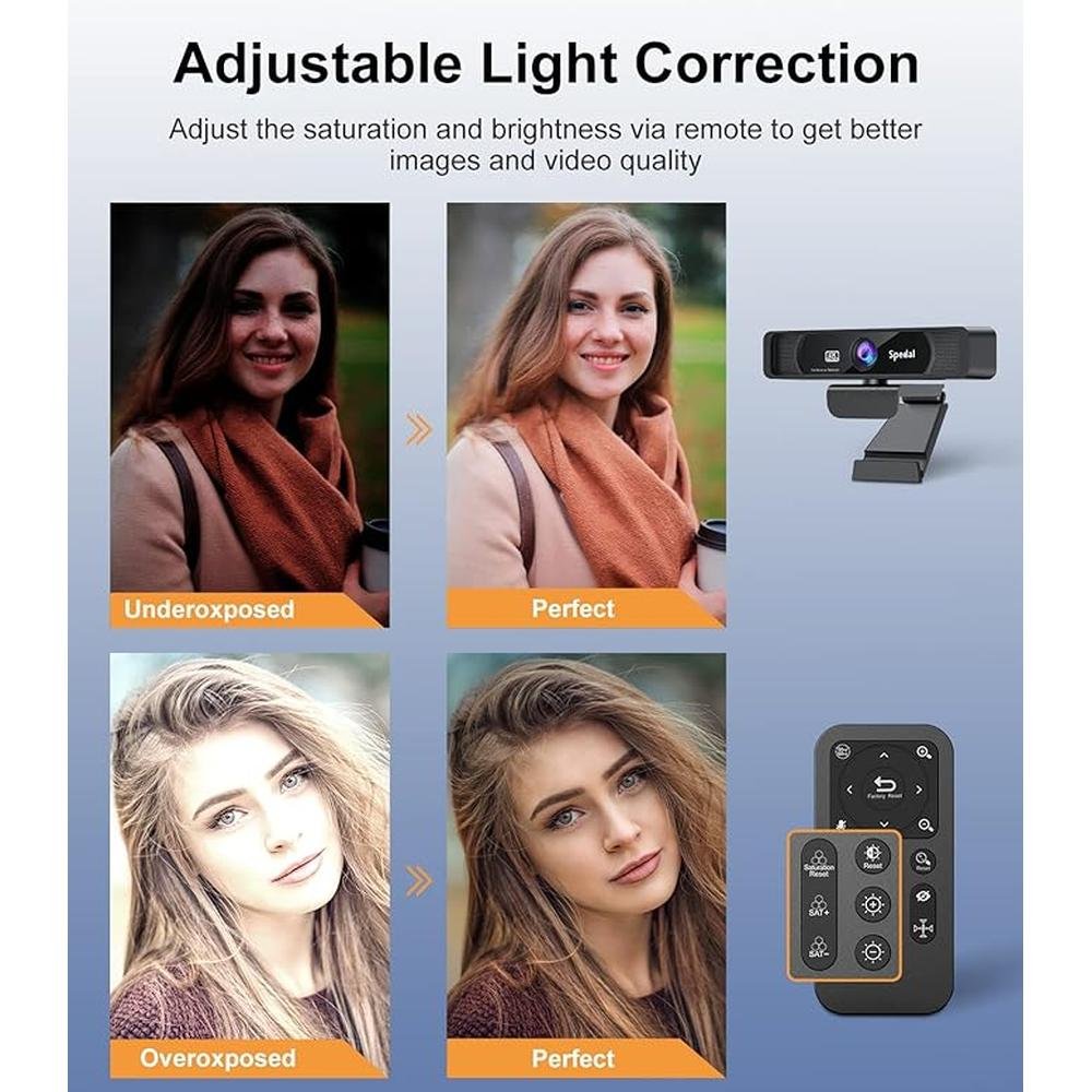 Webcam Spedal: Spedal 4K UHD Webcam with AI Noise Reduction – Packaging