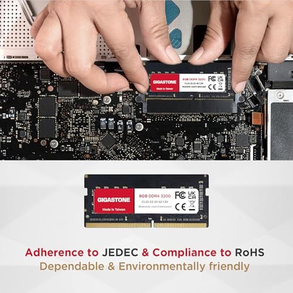 DDR4 PC4-25600: GIGASTONE 32GB Kit 4x8GB DDR4 3200MHz – Packaging
