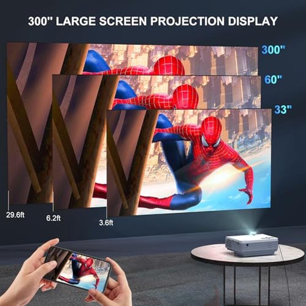 Projector WiFi: FUDONI Upgrade Projector Native 1080p – Packaging