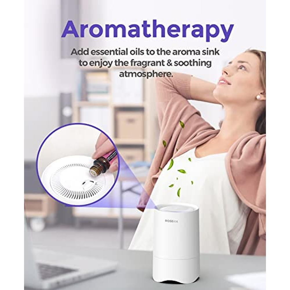 Air Purifier: Rosekm Small HEPA Air Purifier for Home – Packaging