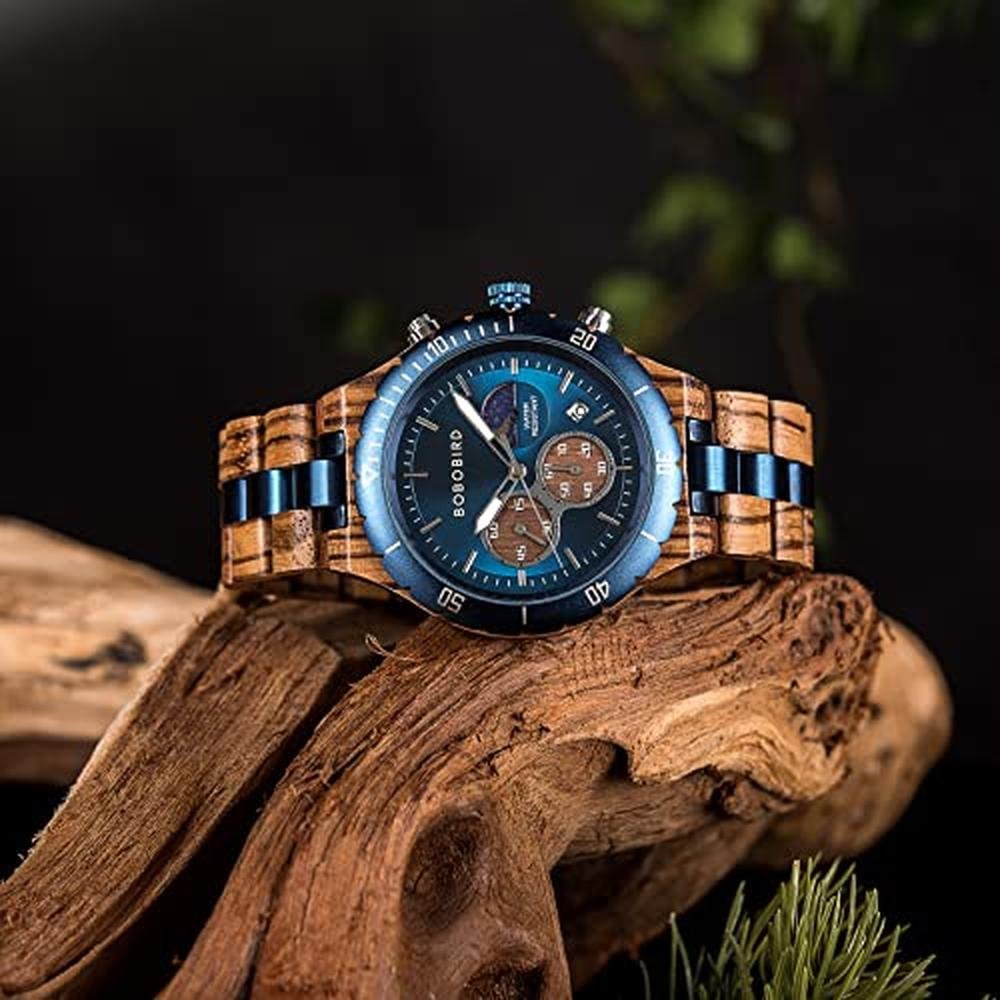 BOBO BIRD Mens Quartz Wooden Watch – Packaging