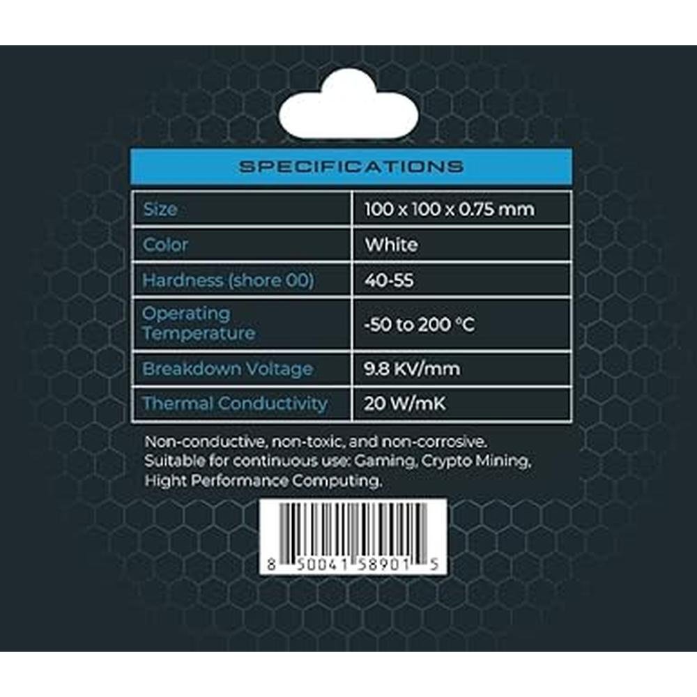 5mm XPC Thermal Pad: XPC High Performance 20W/mK T20 Series – Side View