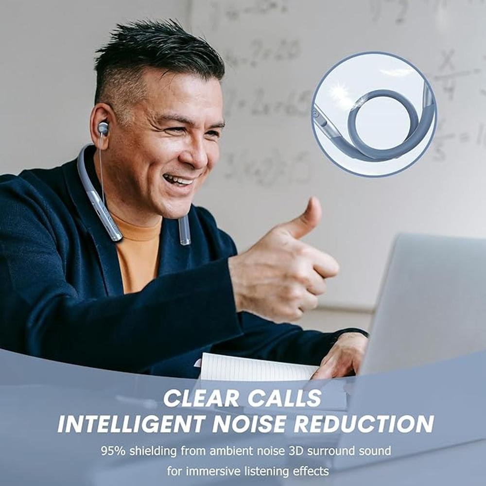 Neckband Bluetooth Headphones Wireless Earbuds with – Packaging