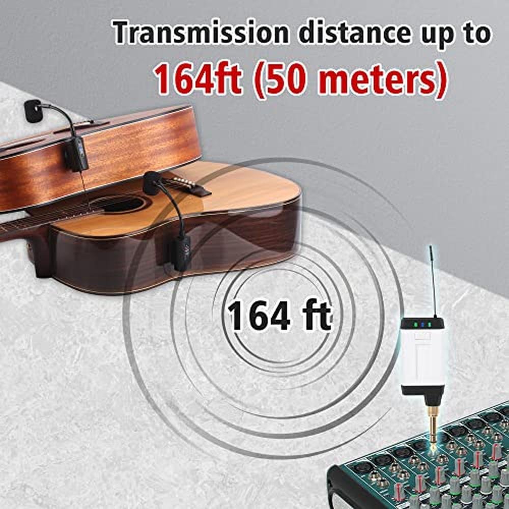 Guitar Microphone: MAMKOES Double Microphone Q2/AT-5G – Packaging