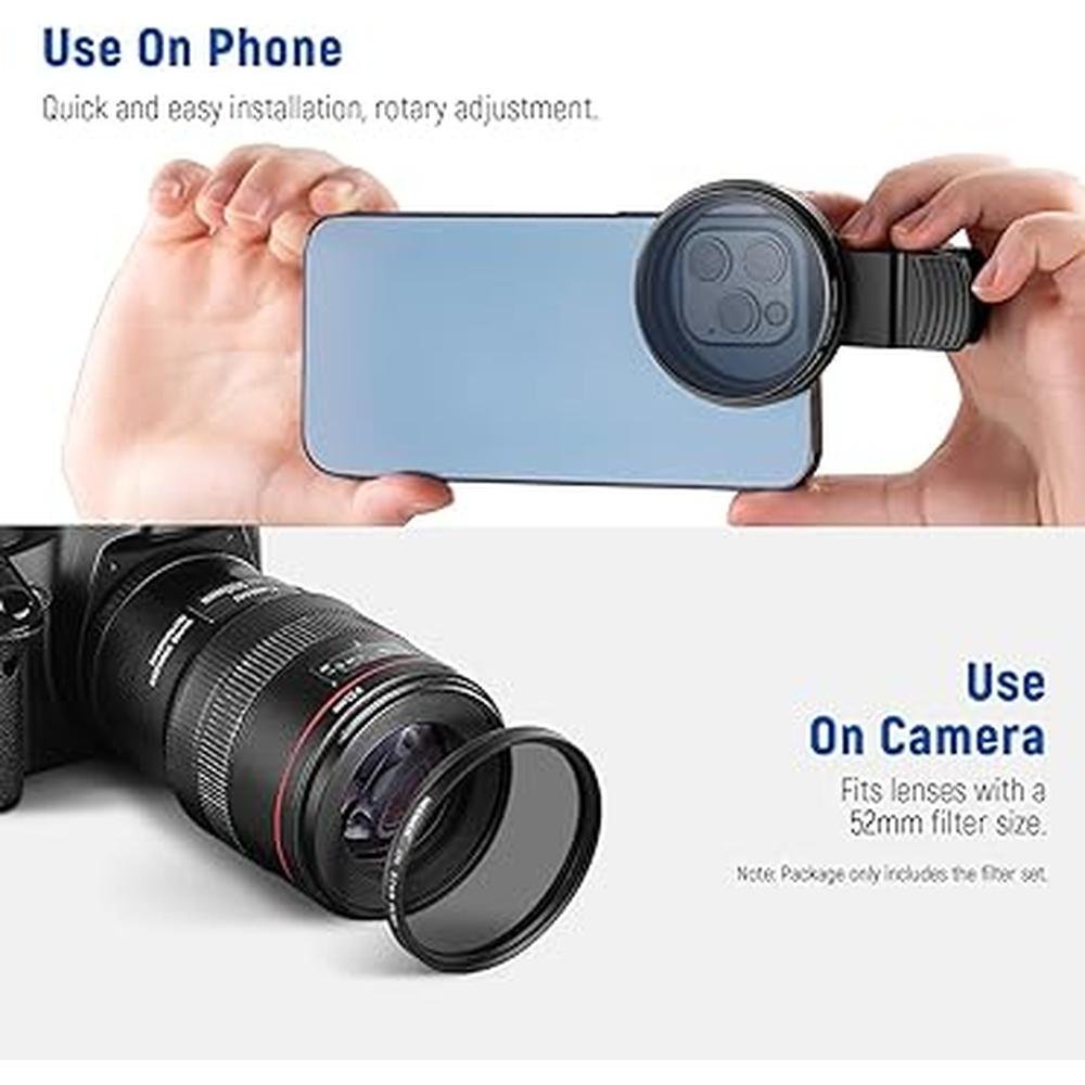 Neewer CPL Filter: Neewer 52mm ND CPL Effect Filter Set – Packaging