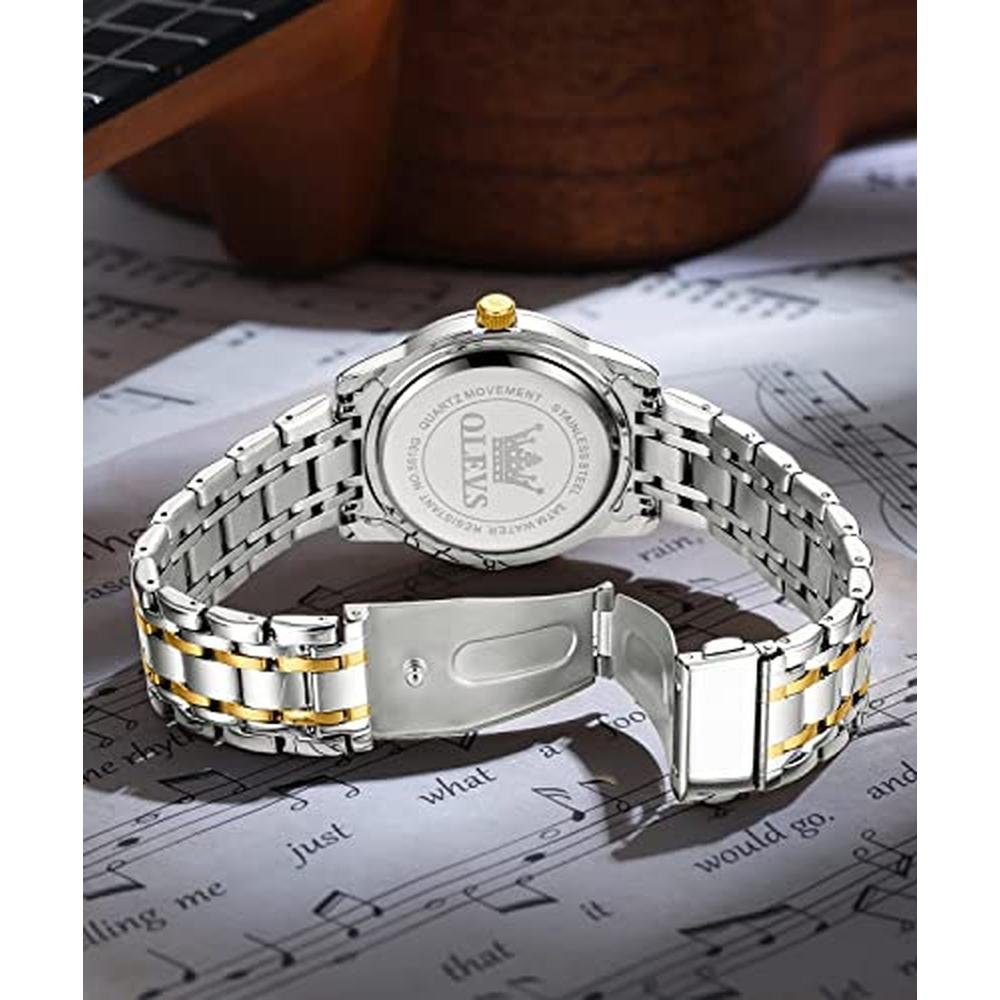 OLEVS Men's Diamond Watch: Luxury Business Dress Wrist – Packaging