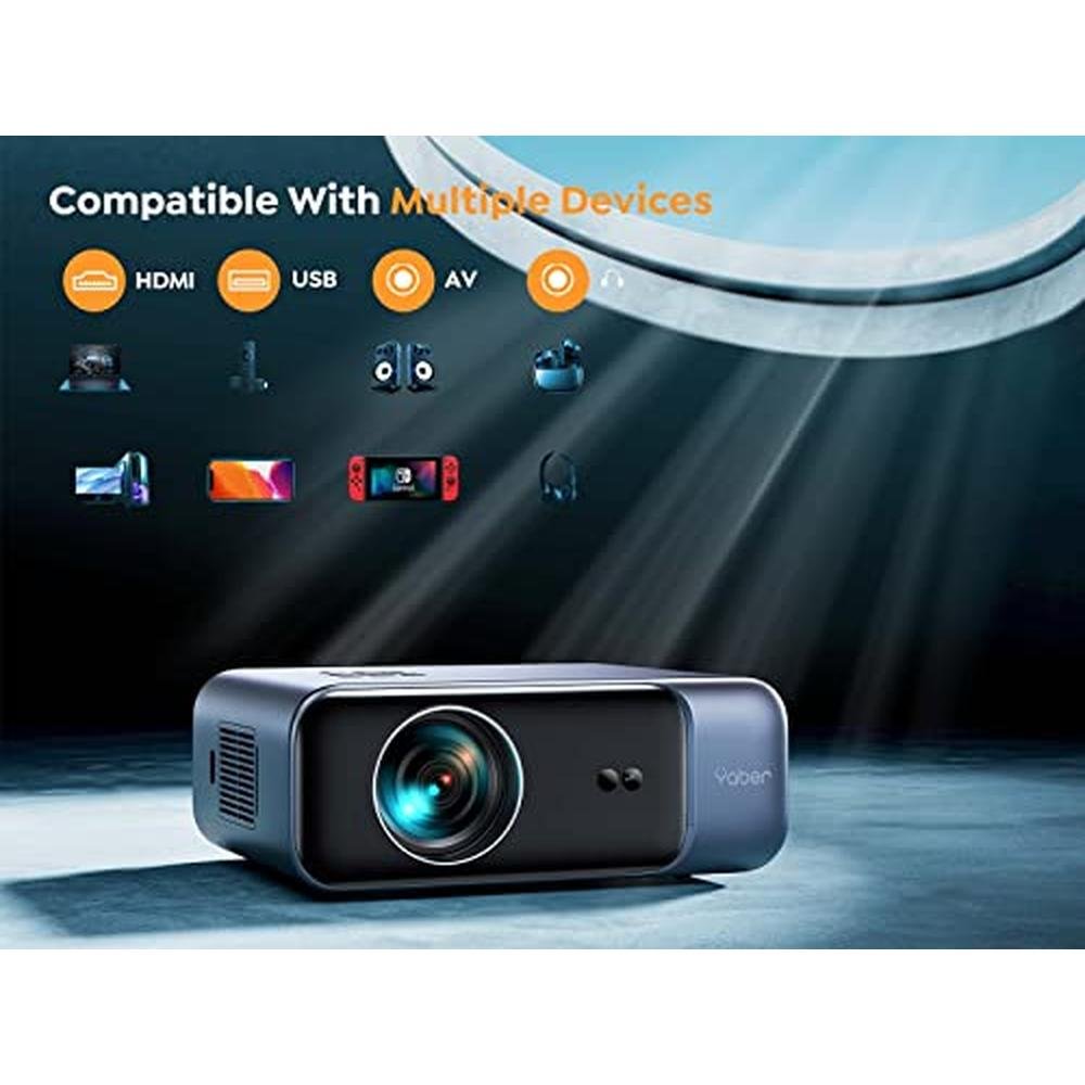 Projector Auto Focus: YABER Pro V9 Native 1080P Outdoor – Packaging