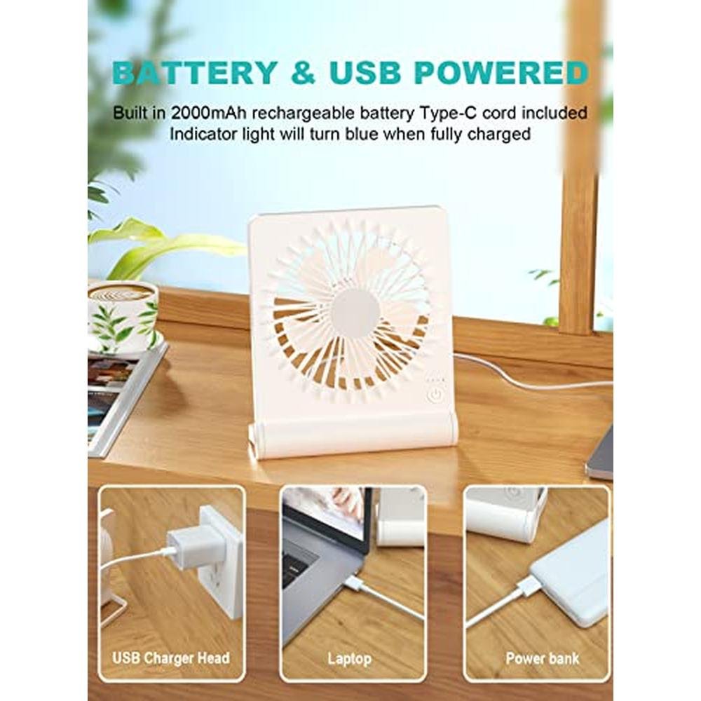 Fan Small: Rechargeable USB Fan Battery Operated Ultra – Packaging