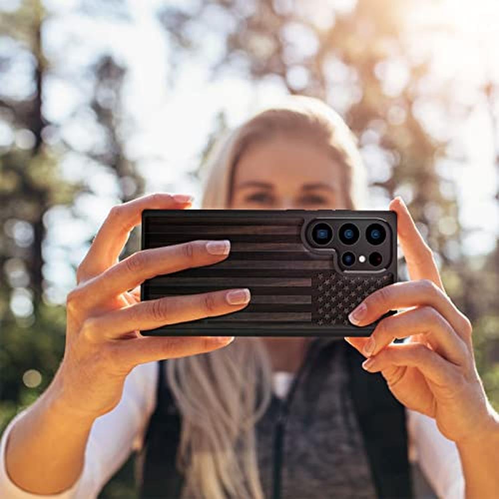 Wood Case: Carveit Galaxy S23 Ultra Natural Wood Black Soft – Packaging