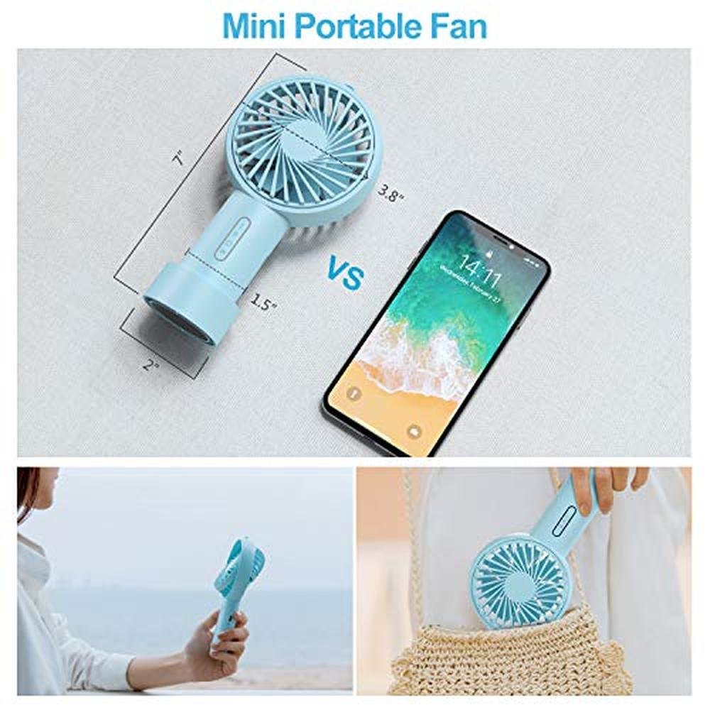 iPow Mini Portable Fan: 3-Speed Adjustable Angle USB – Packaging