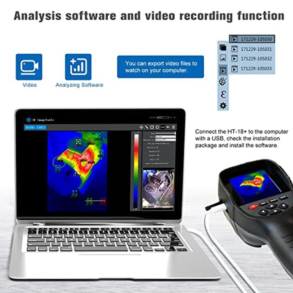 256X192 Higher IR Resolution HT-18+ Handheld Thermal Camera – Packaging