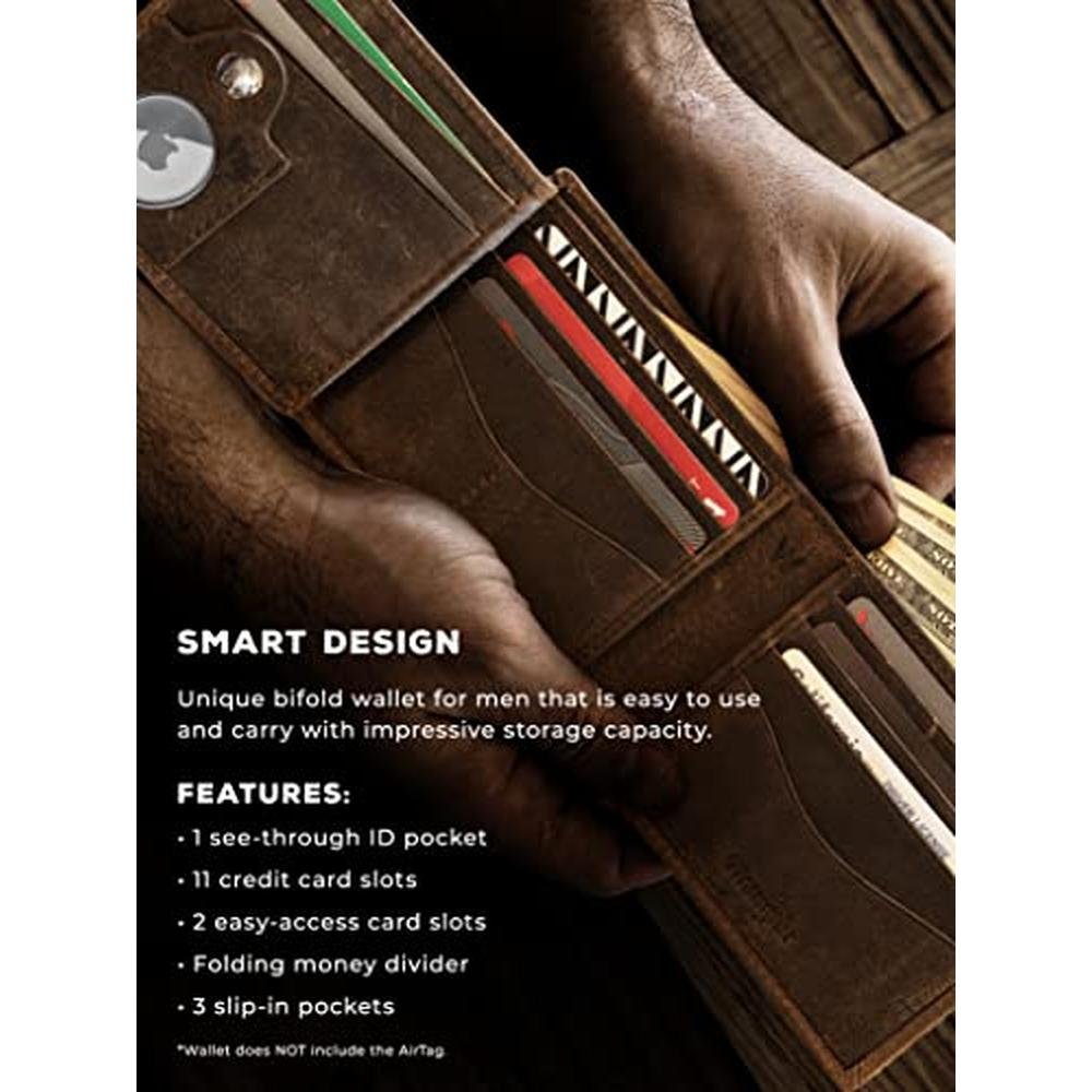 Wrangler Men's Wallet with AirTag Holder – Packaging