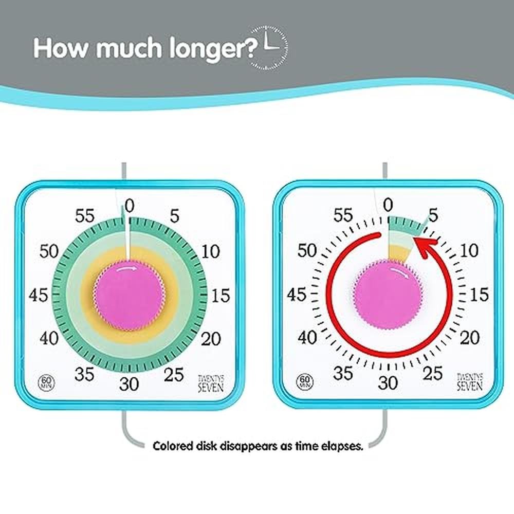Countdown Timer: TWENTY5 SEVEN 7.5 Inch Visual Timer – Packaging