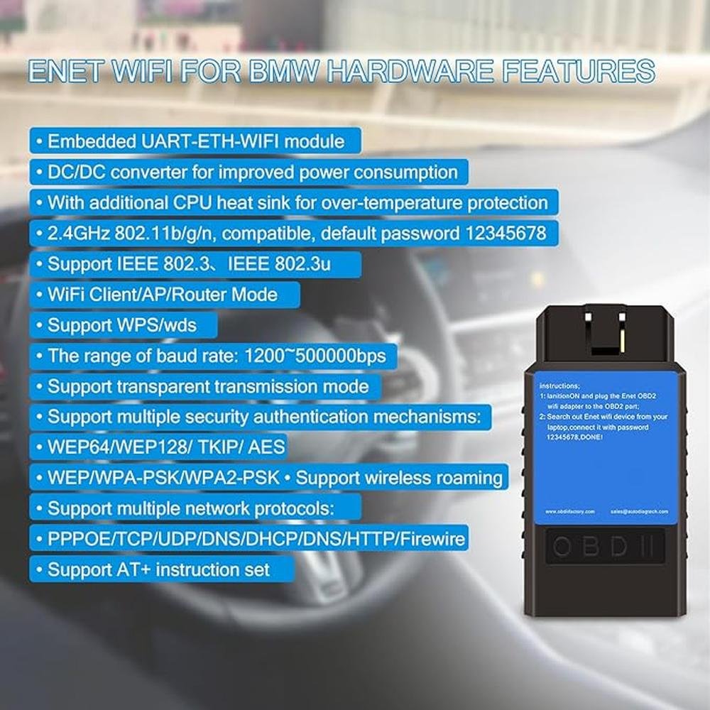 bootmod3 obd: WiFi Adapter for BMW F G Series Mini and A90 – Packaging