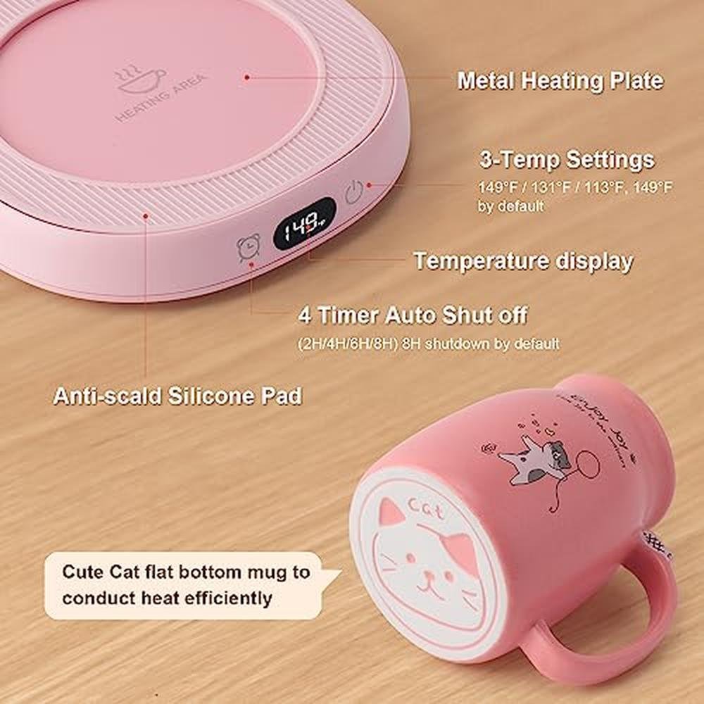 Mug Warmer: Bsigo Cute Cat Mug Set Electric Smart Mug – Packaging