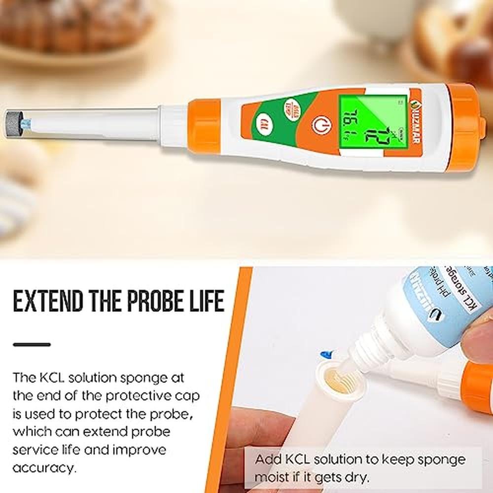 Food pH Meter: UIUZMAR Digital pH Tester for Sourdough – Packaging
