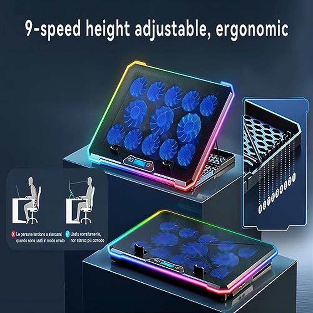 Laptop Cooling: Kyolly RGB Laptop Cooling Pad Gaming Laptop – Packaging