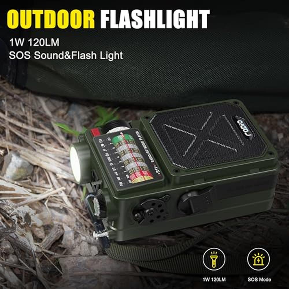 Emergency Crank Radio: Emgykit R11 4000mAh AM/FM/WB/SW NOAA – In Use