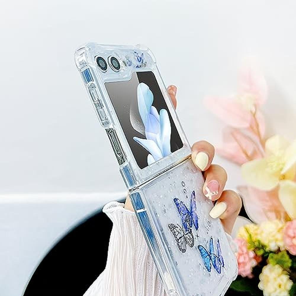Galaxy Flip 5 Case: MUNDULEA Clear Butterfly Purple – Packaging