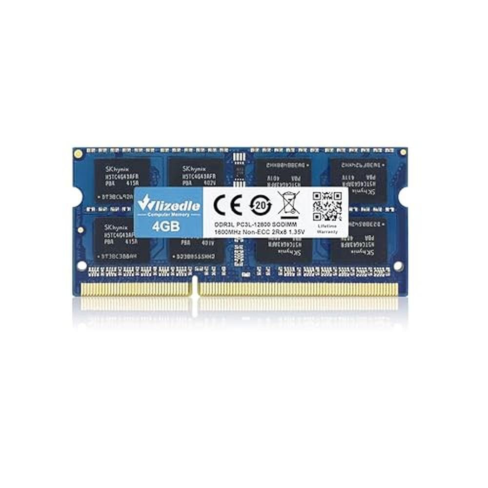 DDR3 RAM: Wlizedle 8GB Kit 2x4GB Laptop RAM 1600MHz CL11 – Packaging