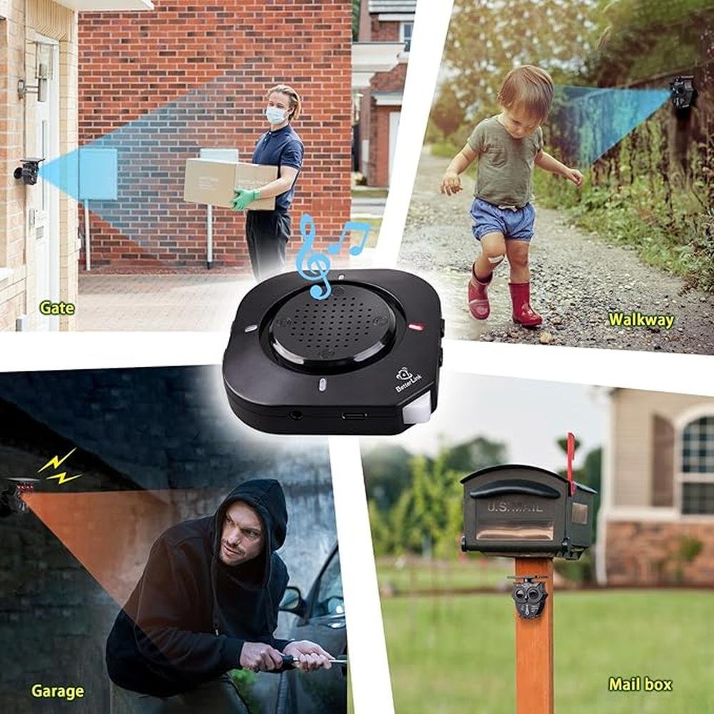 Driveway Alarm: Betterlink 1/2 Mile Long Range Solar – Packaging