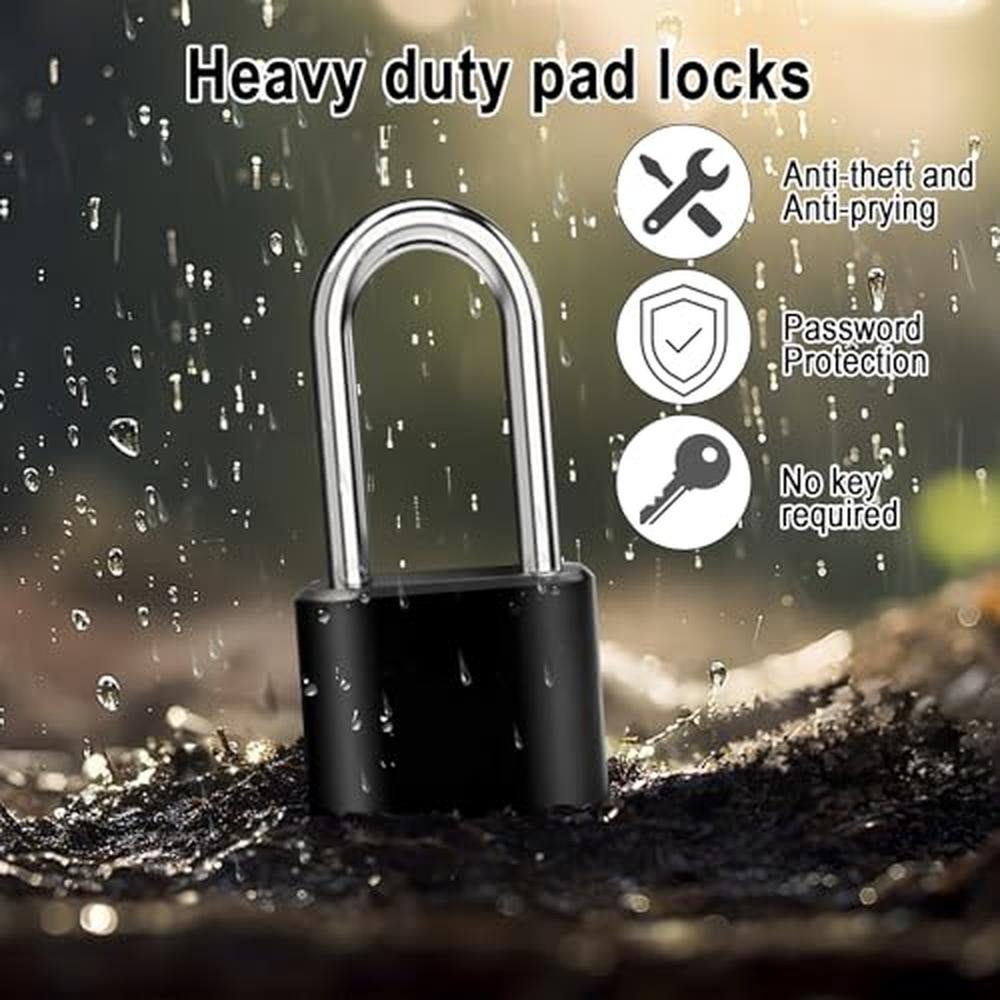 Secure Outdoor Spaces with Premium 2pcs Combination Locks – Packaging