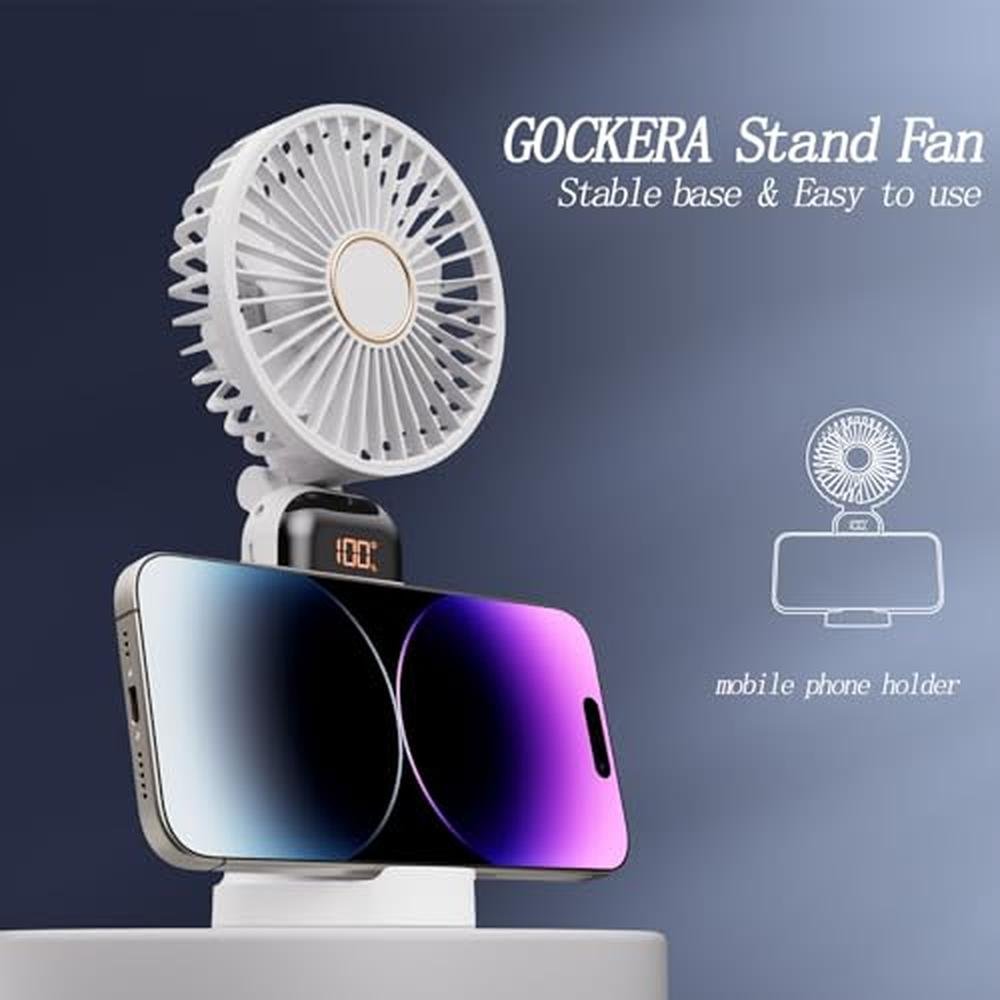 Gockera Fan: GOCKERA Portable Fan 4200mAh Battery Operated – Packaging