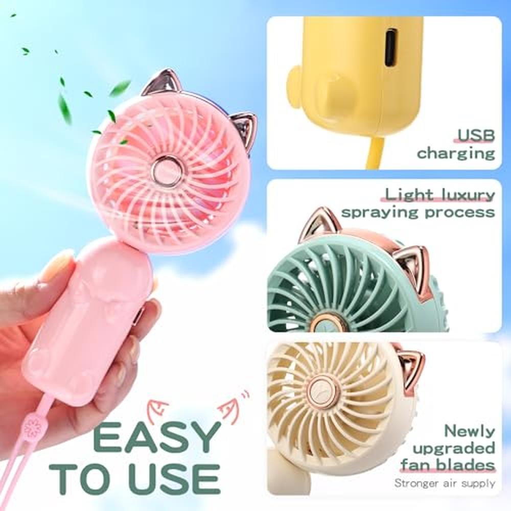 Glooglitter 4 Pcs Mini Handheld Fan – Packaging