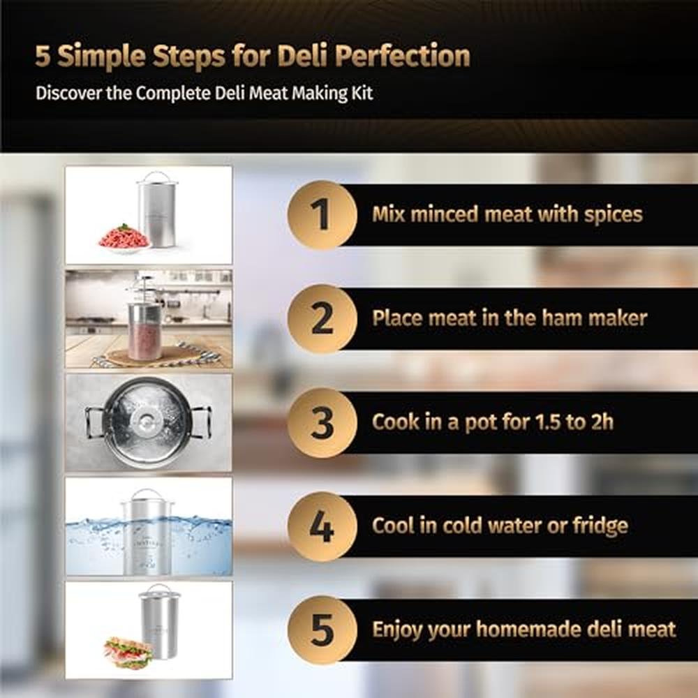 Deli Meat Press: Matiks Stainless Steel Lunch Meat Maker – Packaging