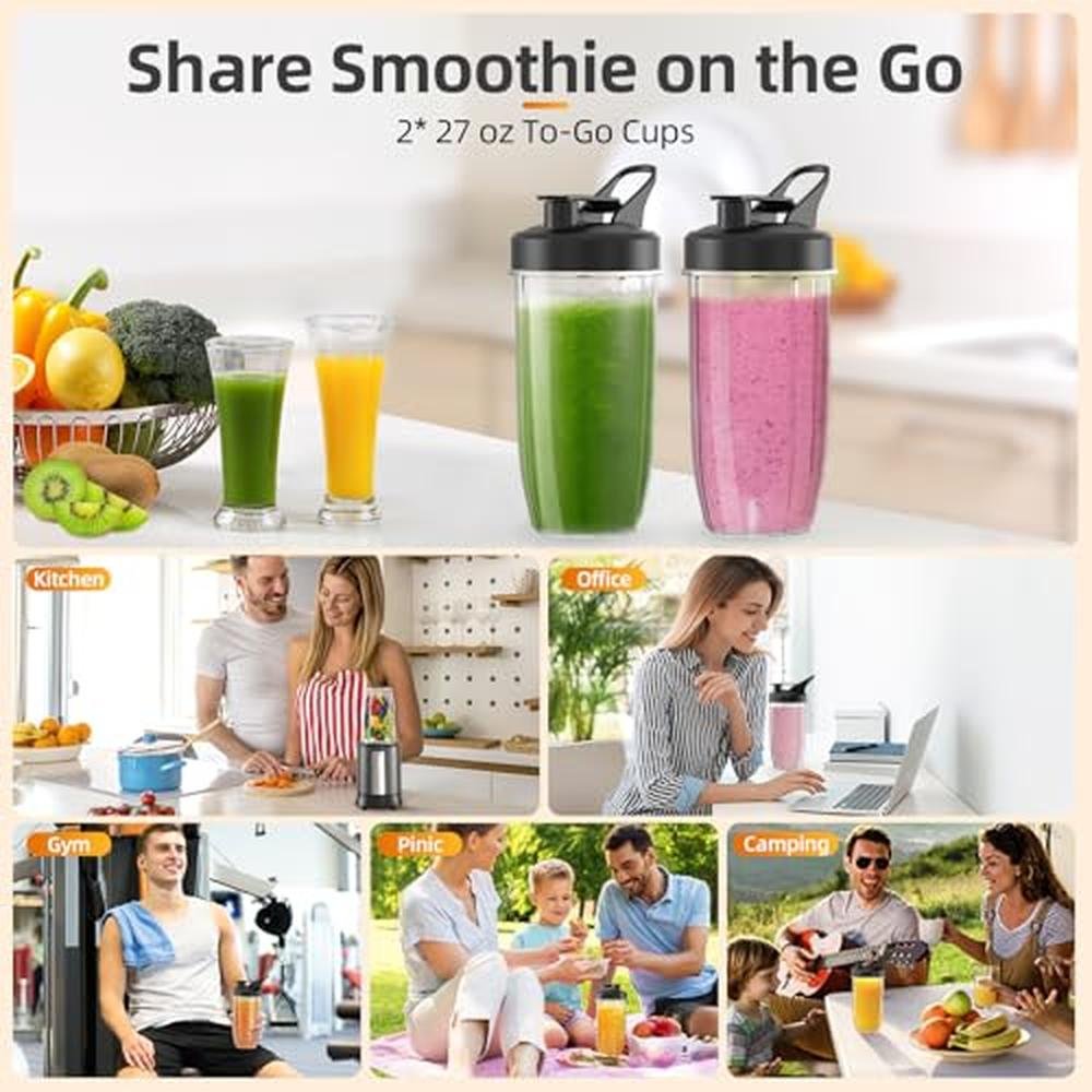 Blender Smoothie: LAMPICK 1300W Personal Blender for – Packaging
