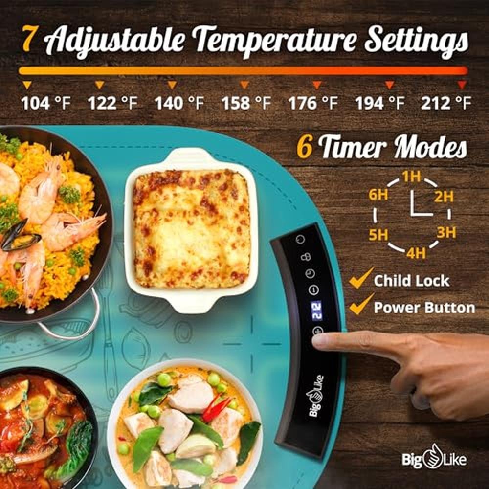 Warming Food: BIGLIKE Warming Mat Full Surface Fast Heating – Packaging