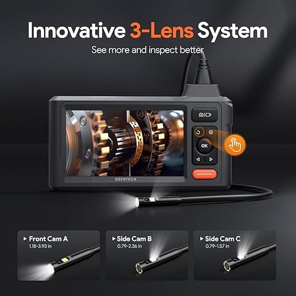 Camera Depstech: DEPSTECH 50ft Sewer Camera 1080P HD Triple – Packaging