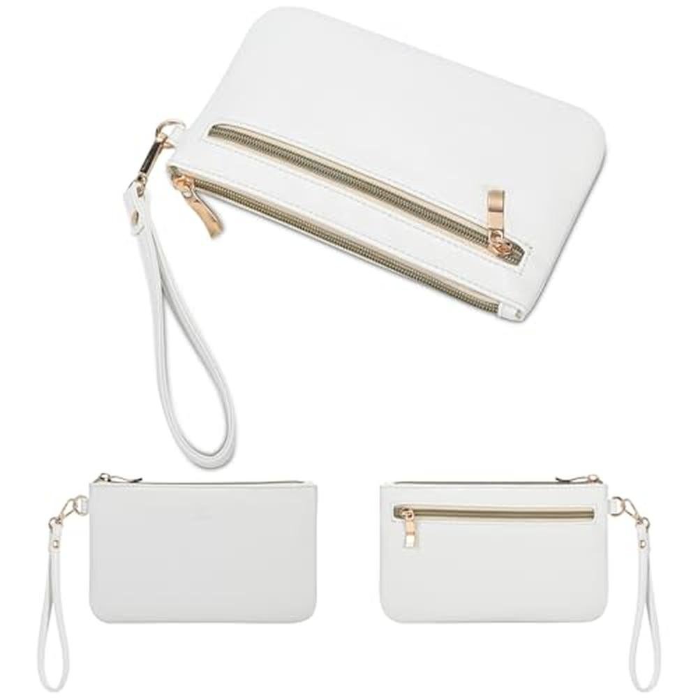 Purse Likkie: GM LIKKIE Wristlet Purse White PU Leather – Packaging