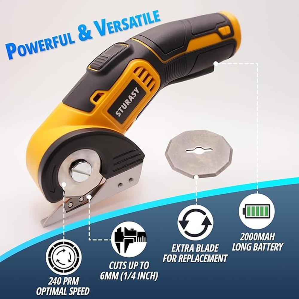 Electric Cutter: Sturasy Cordless Scissors Power Cardboard – Packaging