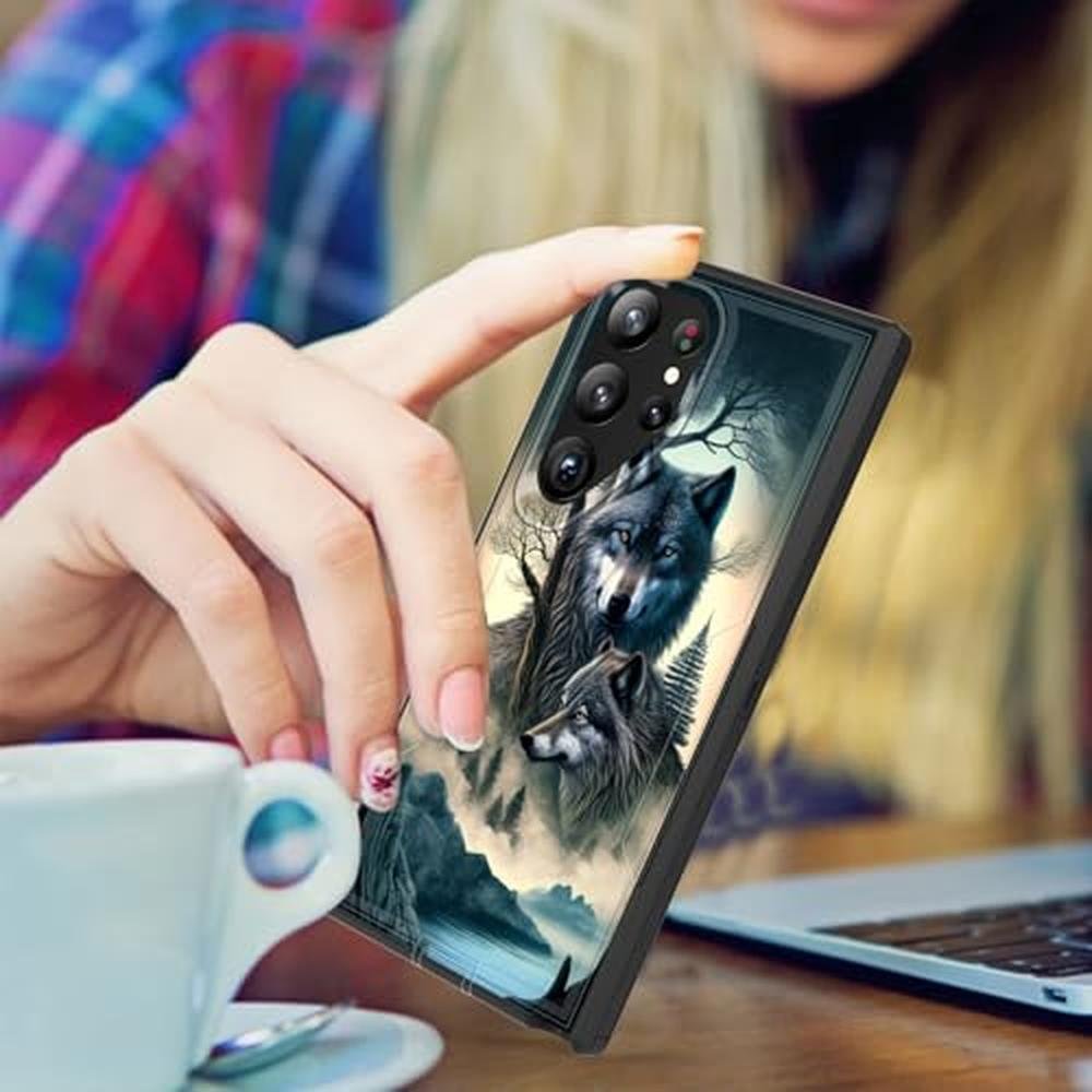 Galaxy S25 Ultra Case: BFUKVOU Forest Wolf Design – Packaging