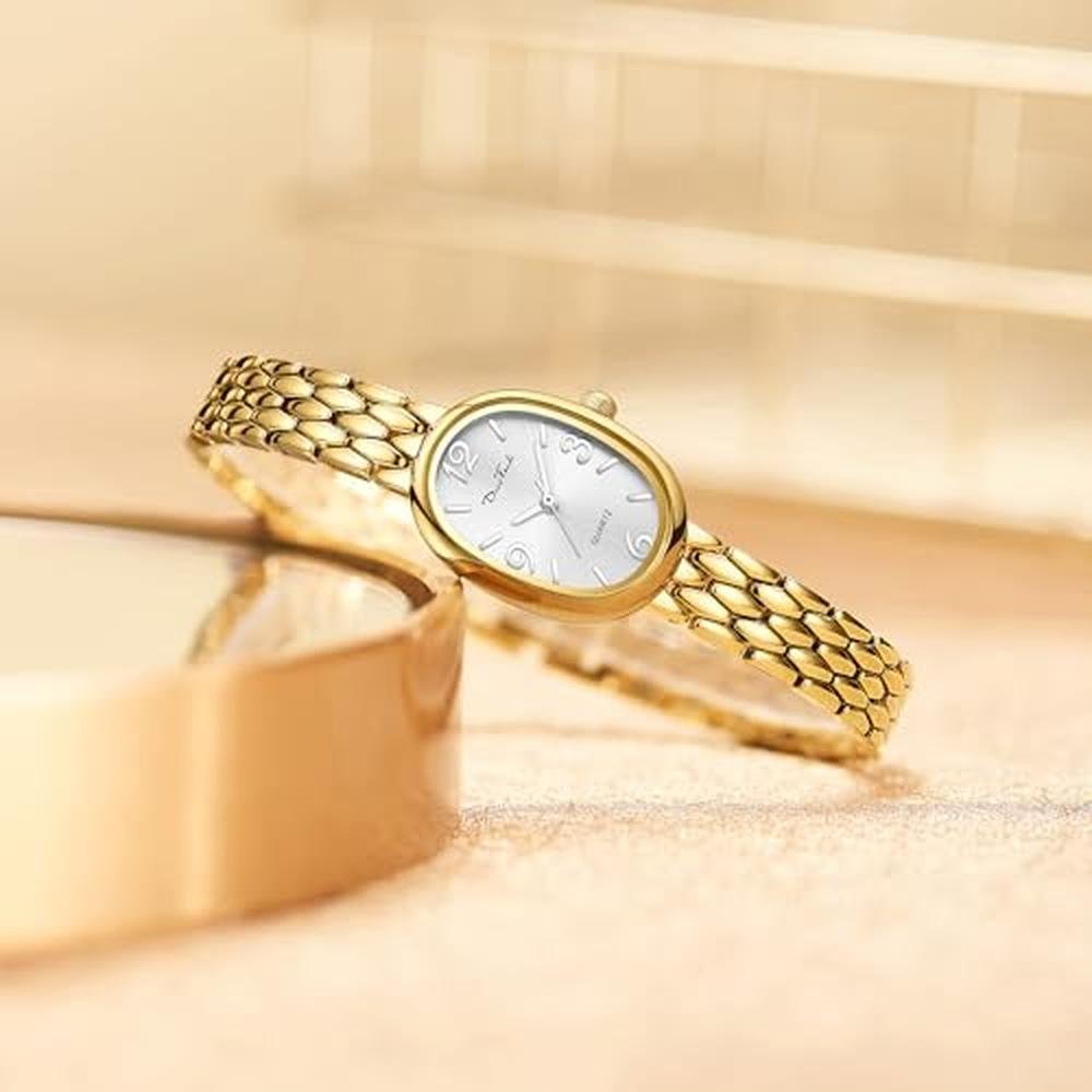 Elegant Gold Tone Women's Watch with Japanese Quartz – Packaging