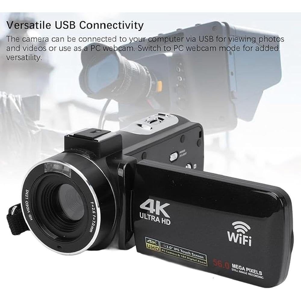Camera Camcorder: 4K UHD 30fps 56MP HD Digital Camera – Packaging