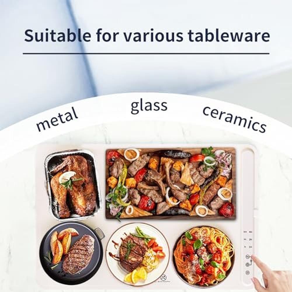 Heating Mat: Fast Warming Mat for Food with 3 Temperature – Packaging