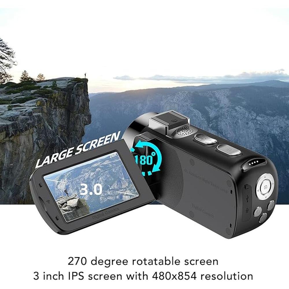 Camera Video: GOWENIC Camcorder HD 4K 64MP Digital Video – Packaging