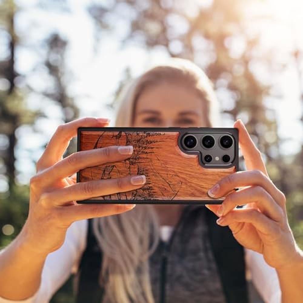Wood Case: Carveit Galaxy S25 Ultra Natural Wood Black Soft – Packaging