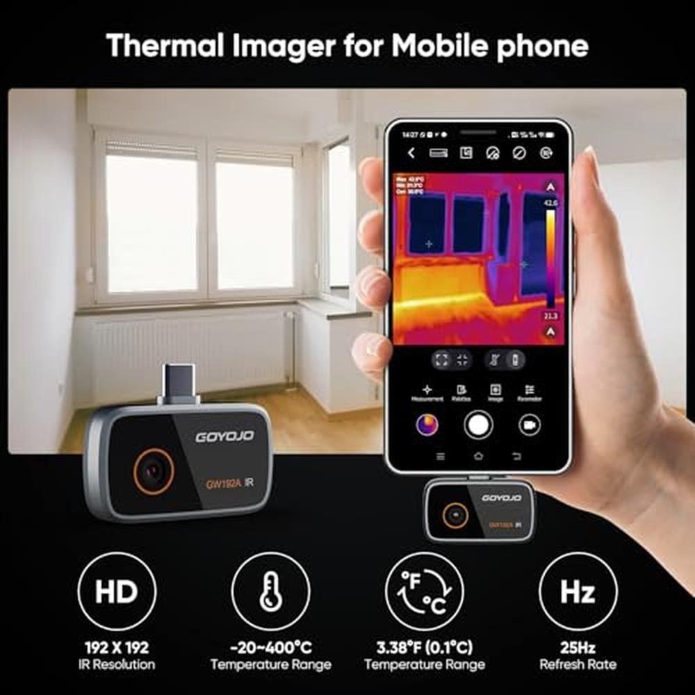 GOYOJO 192x192 IR Resolution Thermal Imaging Camera for – Packaging