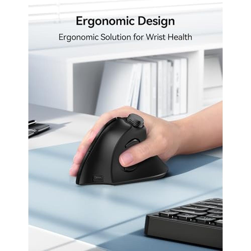 TECKNET Ergonomic Mouse: Rechargeable Wireless Bluetooth – Packaging