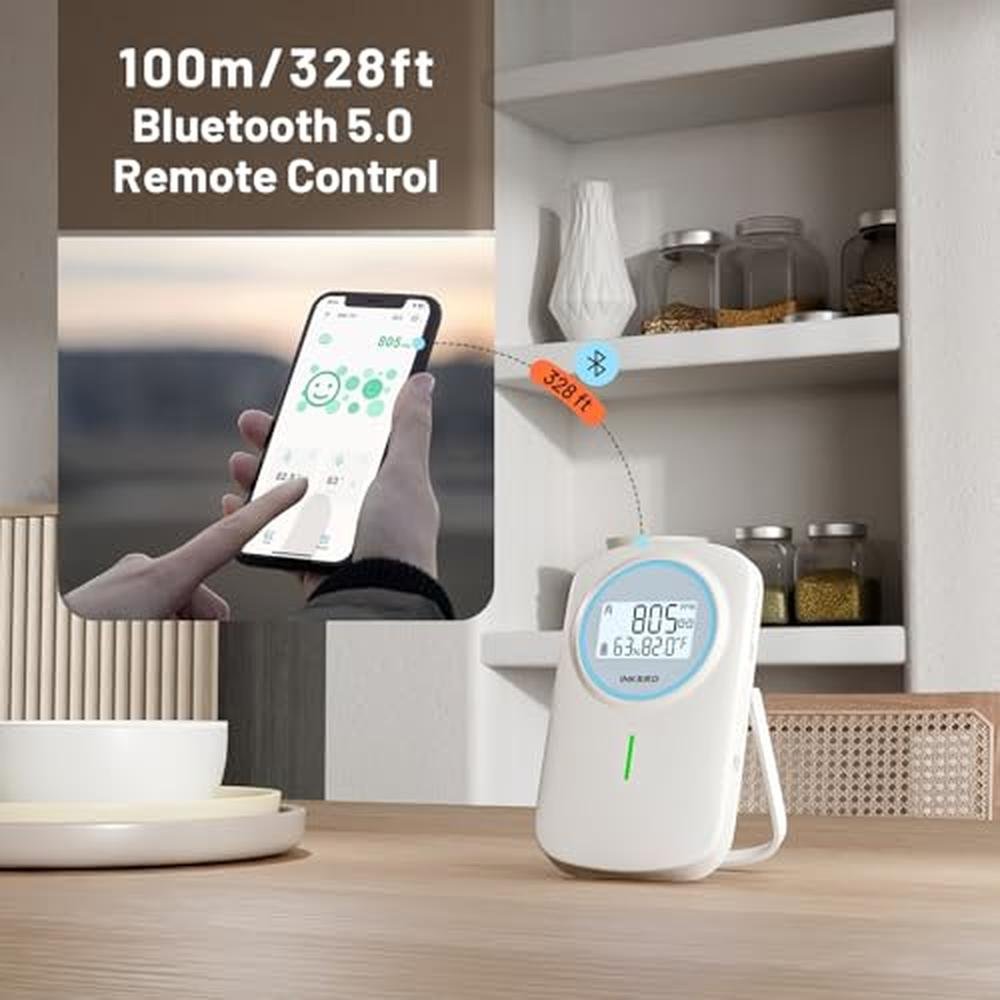 INKBIRD Smart 3-in-1 CO2 Monitor with Bluetooth – Front View