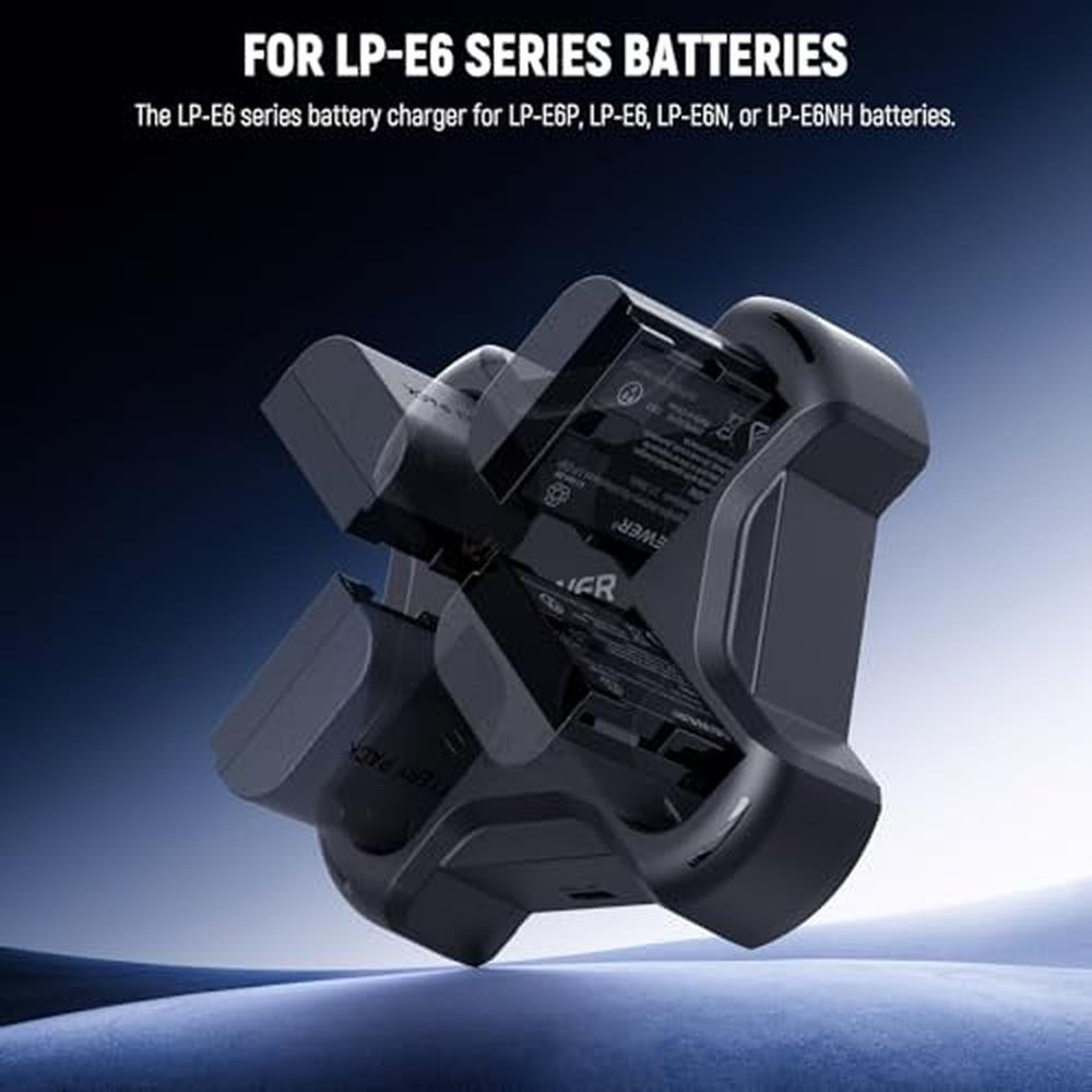 Mark Charger: NEEWER LP-E6/LP-E6N/LP-E6NH/LP-E6P Four – Packaging