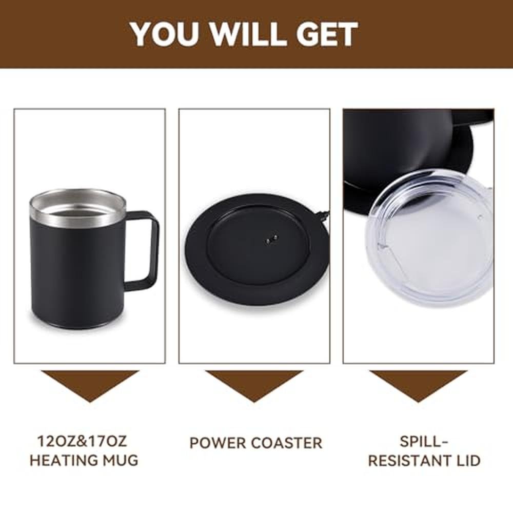 Mug Cup: Premium Electric Heated Coffee Mug with Handle – Packaging