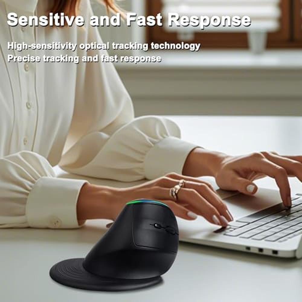 Ergonomic Vertical Mouse Wireless RGB Tri-Mode – Packaging